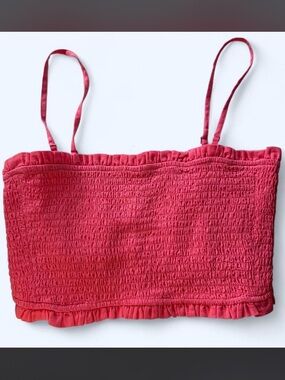 American Eagle Coral Bandeau Tank, Size M NWT